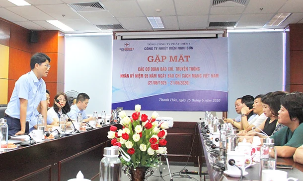 Công ty Nhiệt điện Nghi Sơn gặp mặt các cơ quan báo chí nhân kỷ niệm 95 năm Ngày Báo chí cách mạng Việt Nam