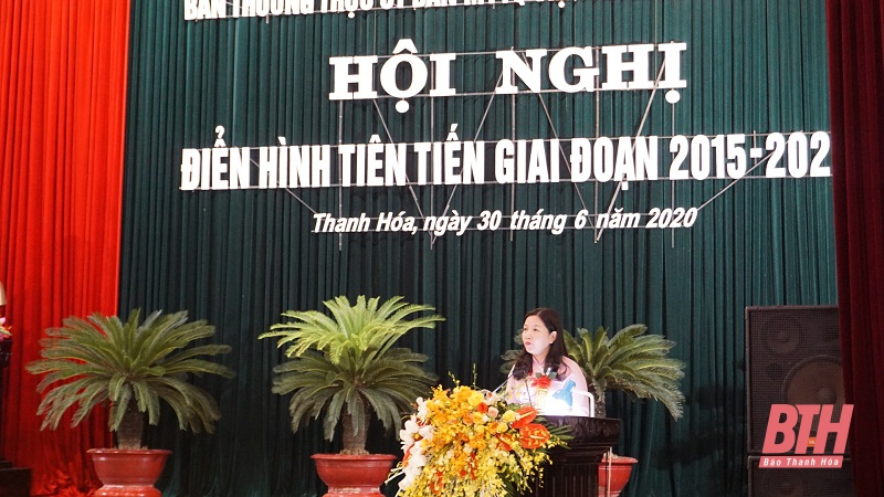 Ủy ban MTTQ tỉnh Thanh Hóa biểu dương các điển hình tiên tiến giai đoạn 2015 - 2020