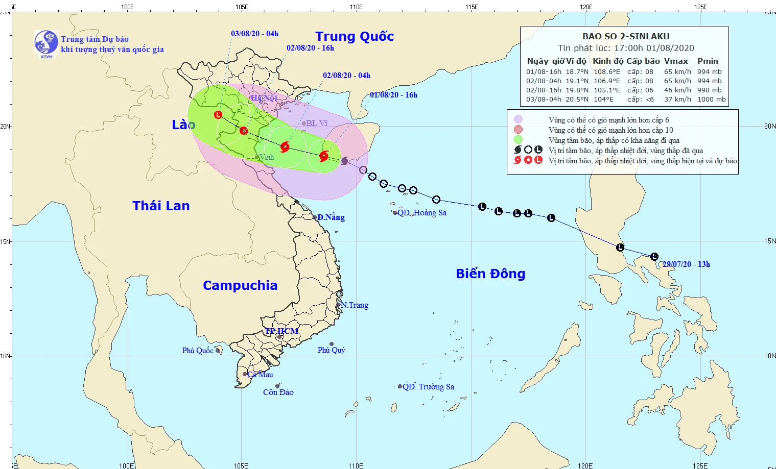 Tin bão khẩn cấp (Cơn bão số 2)