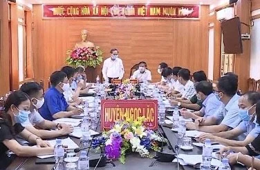 Phó Chủ tịch Thường trực UBND tỉnh Nguyễn Đức Quyền kiểm tra công tác phòng chống dịch COVID-19 tại huyện Thường Xuân và Ngọc Lặc