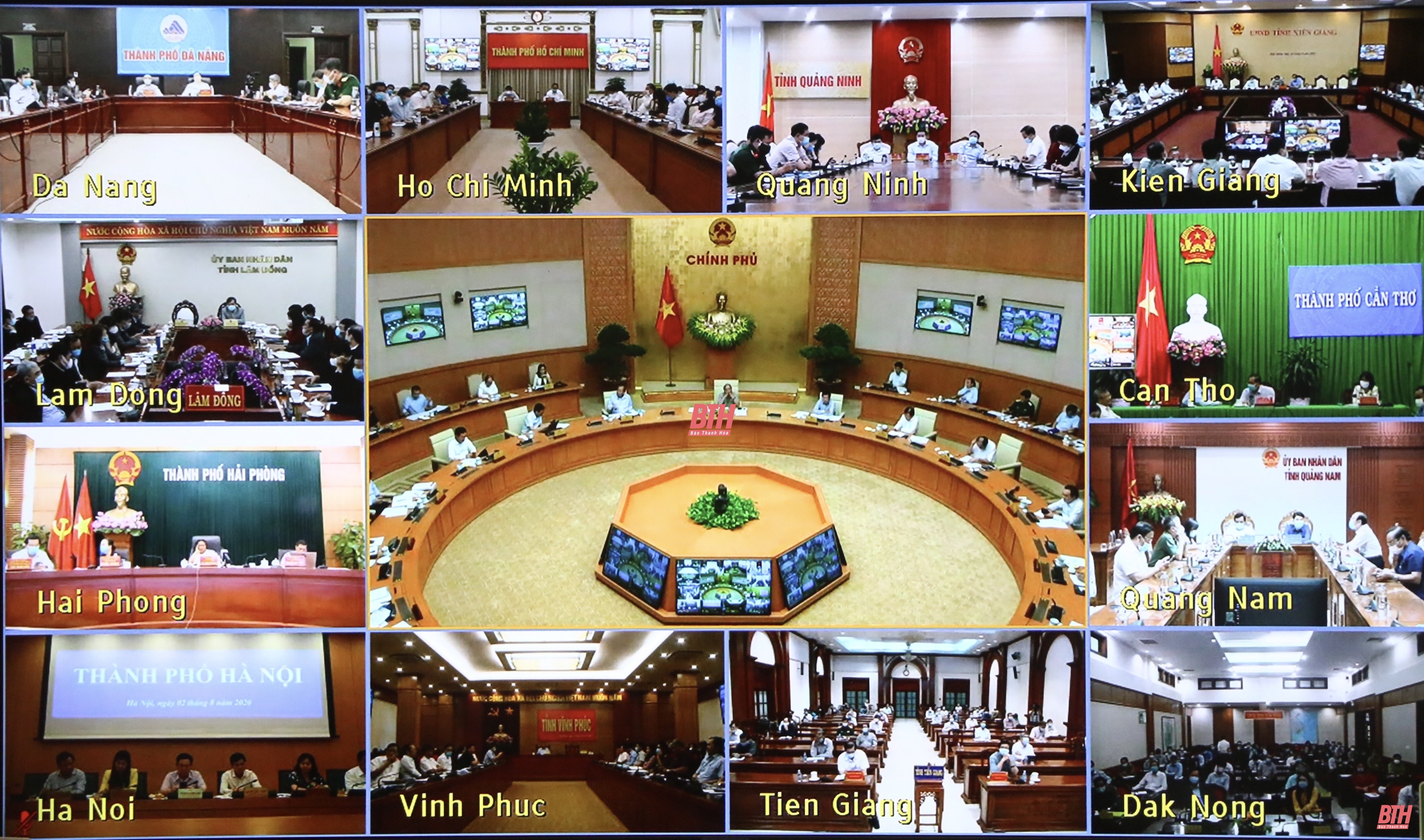 Thường trực Chính phủ họp trực tuyến phòng chống dịch COVID-19: Mỗi gia đình là một pháo đài, mỗi người dân là một chiến sĩ chống dịch