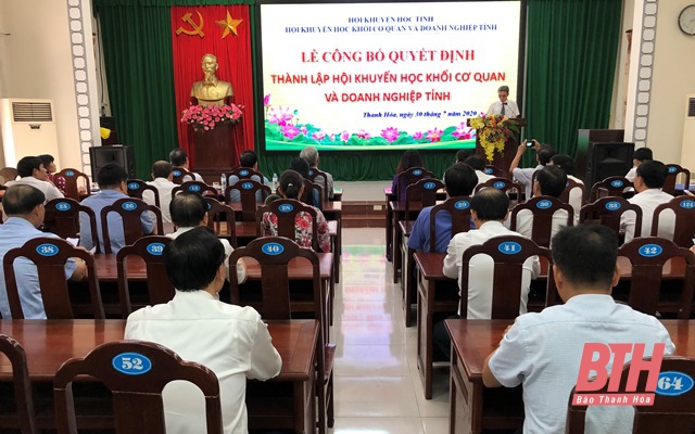 Thành lập Hội Khuyến học Khối Cơ quan và Doanh nghiệp tỉnh