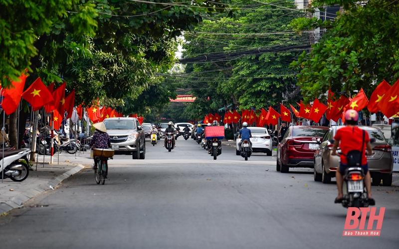 TP Thanh Hóa: Rực rỡ cờ đỏ sao vàng chào mừng Tết Độc lập