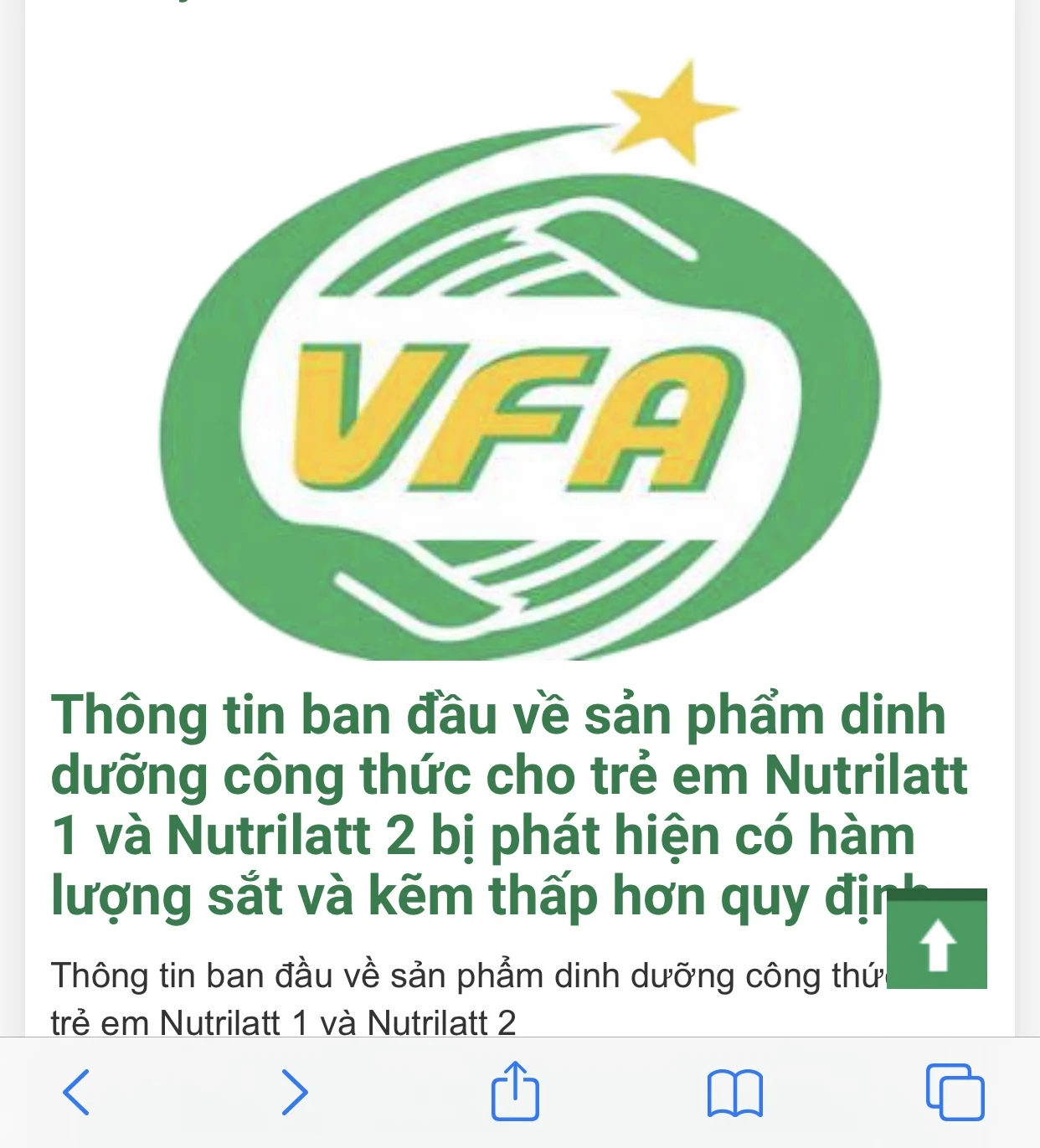 Khuyến cáo không cho trẻ sử dụng một số sản phẩm có lượng sắt và kẽm thấp