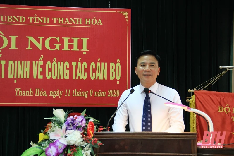Công bố các quyết định của Ban Thường vụ Tỉnh ủy và UBND tỉnh Thanh Hóa về công tác cán bộ