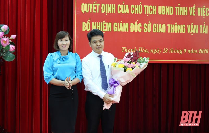 Đồng chí Nguyễn Văn Khiên giữ chức Giám đốc Sở Giao thông - Vận tải Thanh Hóa