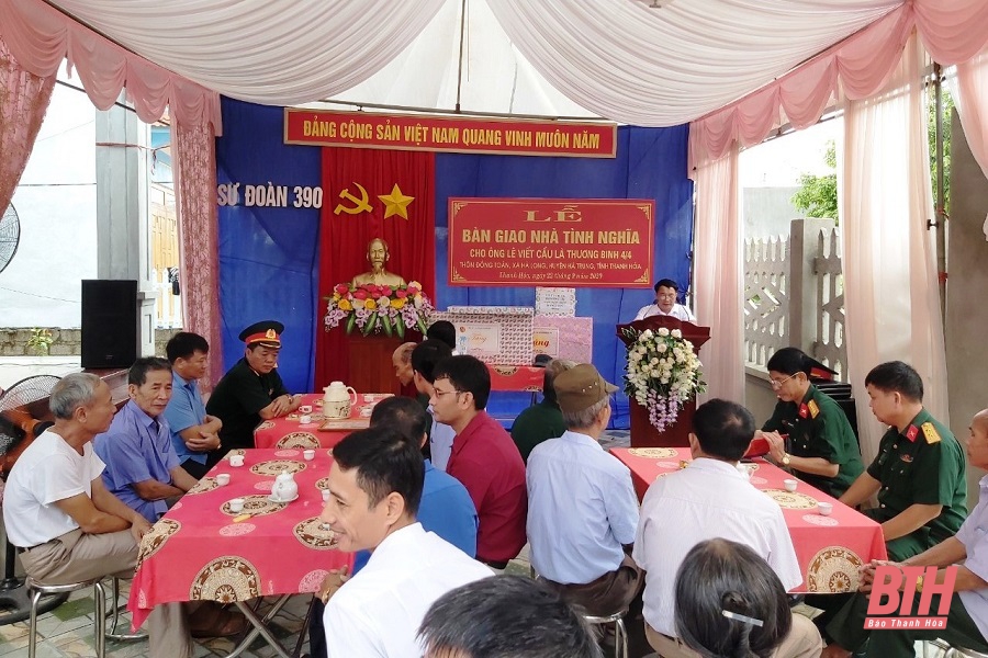 Hỗ trợ xây nhà tình nghĩa cho thương binh Lê Viết Cầu