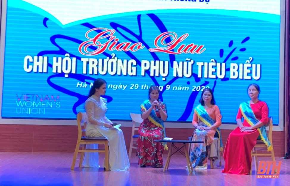 Giao lưu “Chi hội trưởng phụ nữ tiêu biểu” cụm Trung bộ