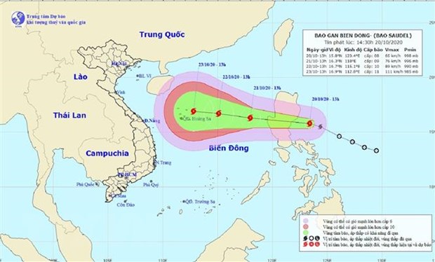 Công điện số 30/CĐ-TW về ứng phó với bão Saudel