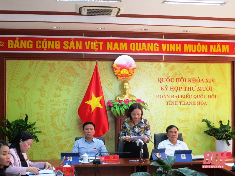 Đoàn đại biểu Quốc hội Thanh Hóa góp ý vào dự thảo Luật sửa đổi, bổ sung một số điều Luật Phòng, chống HIV/AIDS