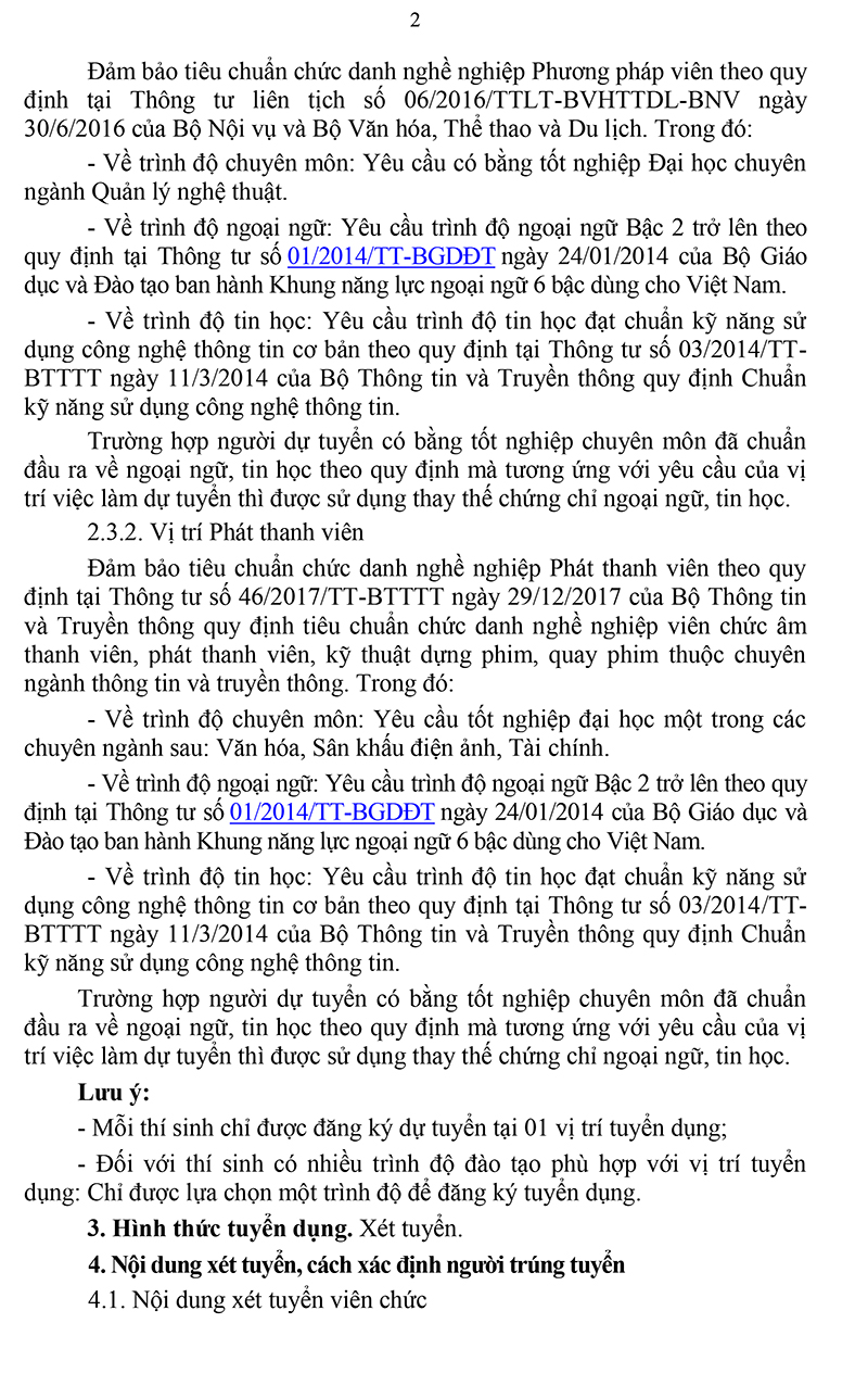 TP Sầm Sơn tuyển dụng viên chức Trung tâm Văn hóa, Thông tin, Thể thao và Du lịch thành phố Sầm Sơn