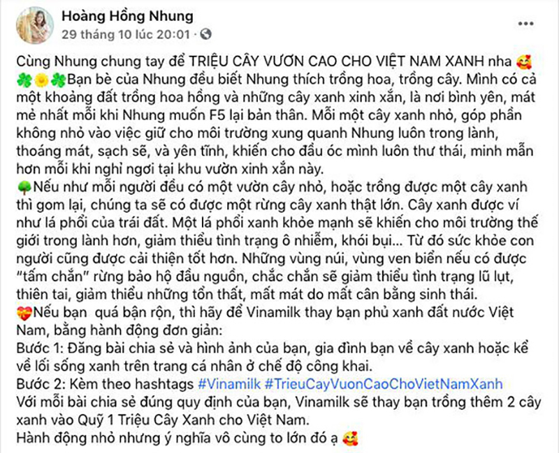 Mạng xã hội bỗng chốc “xanh rì” với chiến dịch “Triệu cây vươn cao cho Việt Nam xanh”