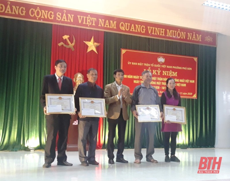 Phường Phú Sơn kỷ niệm 90 năm Ngày truyền thống MTTQ Việt Nam