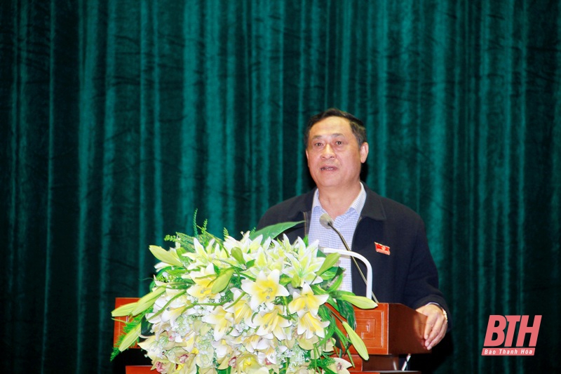 Phó Bí thư Tỉnh uỷ Đỗ Minh Tuấn tiếp xúc cử tri thị xã Bỉm Sơn