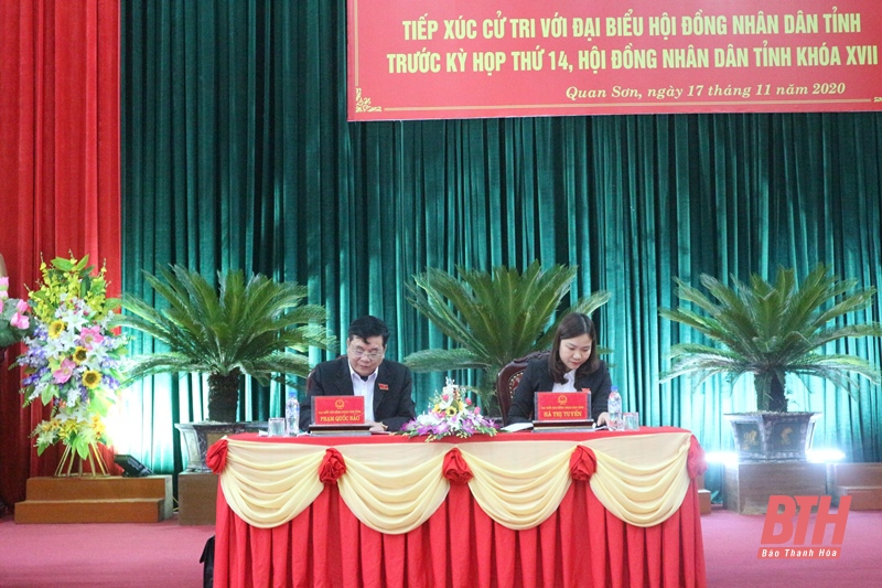Đại biểu HĐND tỉnh tiếp xúc cử tri huyện Quan Sơn