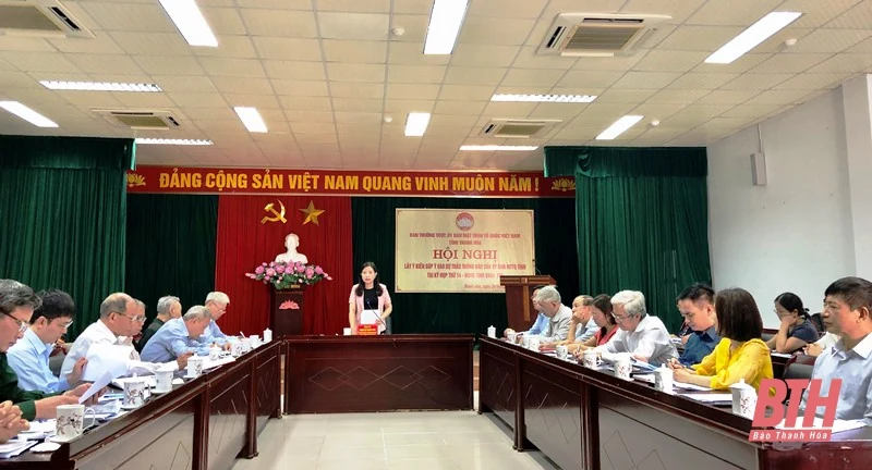 Lấy ý kiến góp ý vào Dự thảo thông báo của Ủy ban MTTQ tỉnh tại Kỳ họp thứ 14, HĐND tỉnh khóa XVII