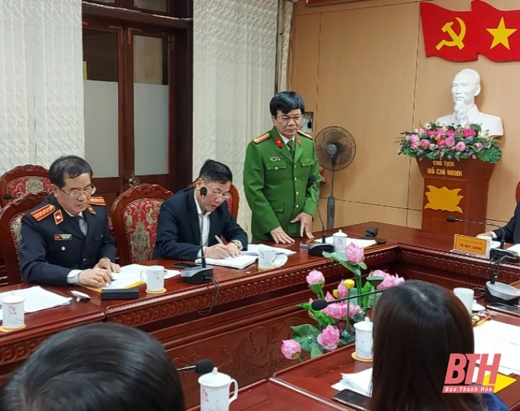 Ban Pháp chế HĐND tỉnh Thanh Hóa làm việc với các cơ quan khối nội chính 