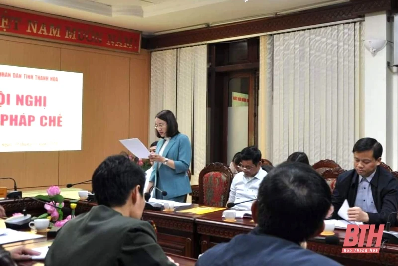 Ban Pháp chế HĐND tỉnh Thanh Hóa làm việc với các cơ quan khối nội chính 