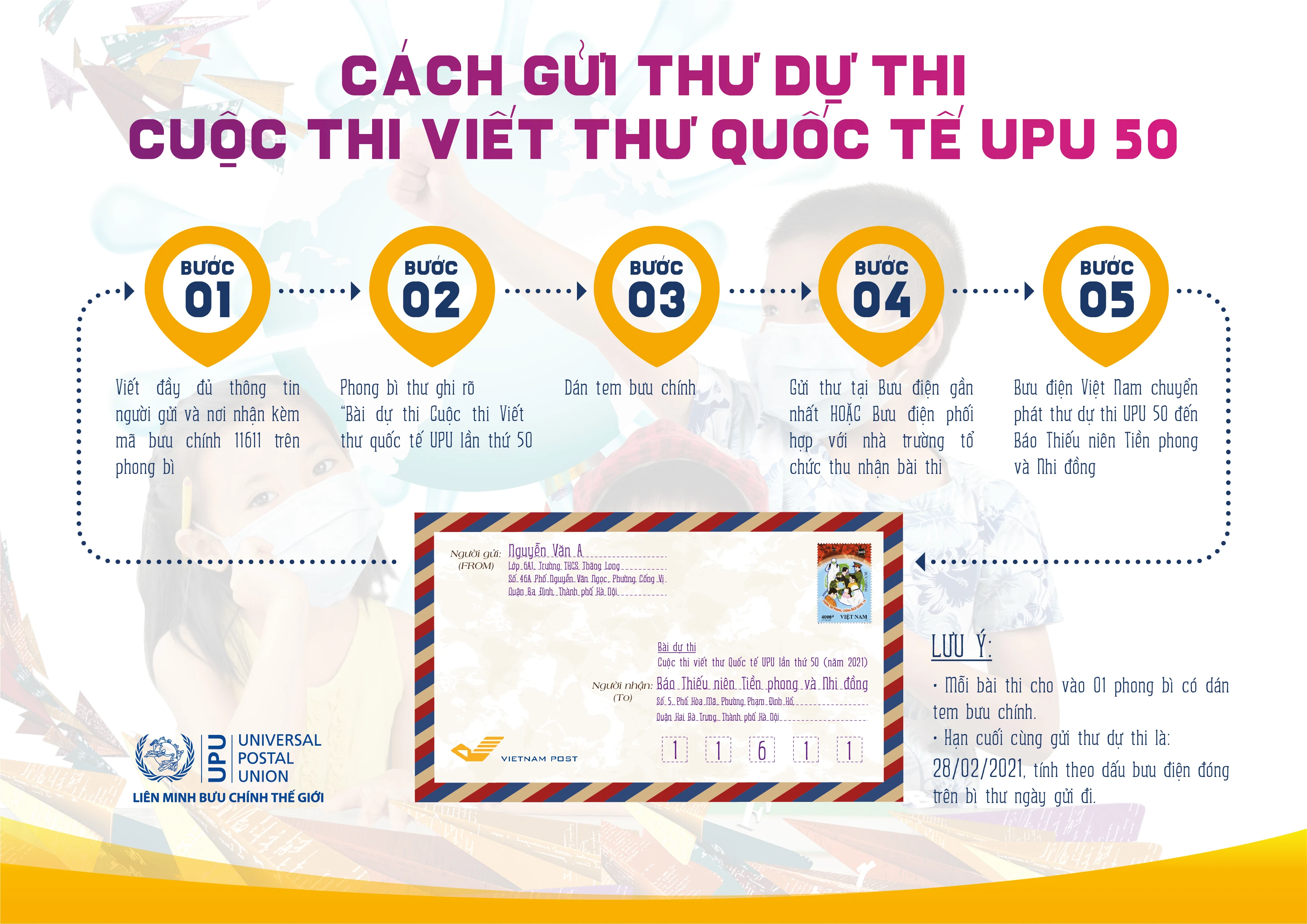 Thực hiện hiệu quả Cuộc thi viết thư quốc tế UPU lần thứ 50 (năm 2021)
