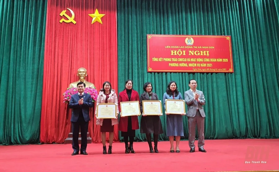 LĐLĐ thị xã Nghi Sơn đẩy mạnh hoạt động chăm lo, bảo vệ quyền, lợi ích cho đoàn viên, người lao động