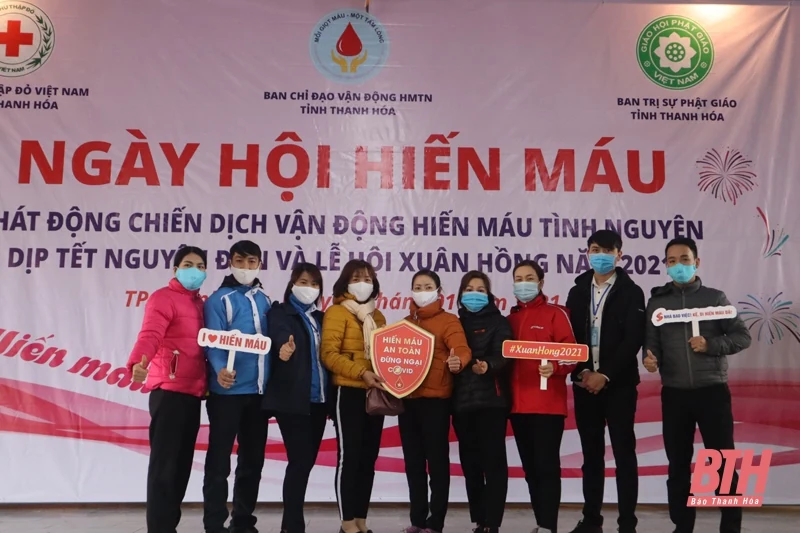 Ngày hội hiến máu hưởng ứng Chiến dịch hiến máu tình nguyện dịp Tết Nguyên Đán Tân Sửu và Lễ hội Xuân hồng 2021
