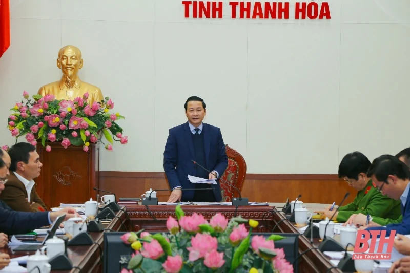 Chủ tịch và Phó Chủ tịch UBND tỉnh cho ý kiến vào dự thảo 2 Đề án về lĩnh vực an ninh - trật tự