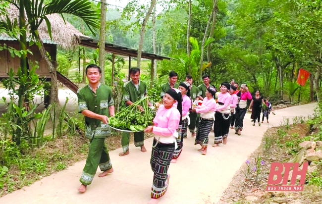 Nét đẹp Lễ mừng cơm mới của người Thái Thường Xuân