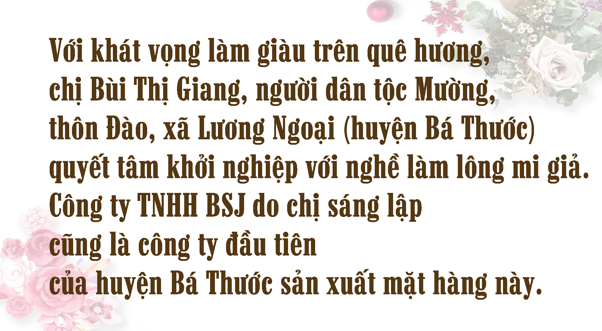 [E-Magazine] - Cô gái dân tộc Mường khát vọng làm giàu trên mảnh đất quê hương