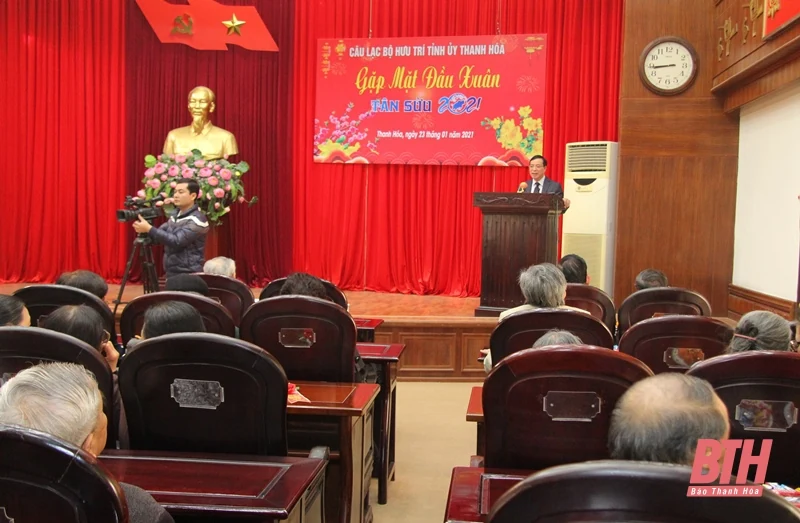 Thường trực Tỉnh ủy gặp mặt cán bộ hưu trí cơ quan Tỉnh ủy nhân dịp Tết Nguyên đán Tân Sửu 2021