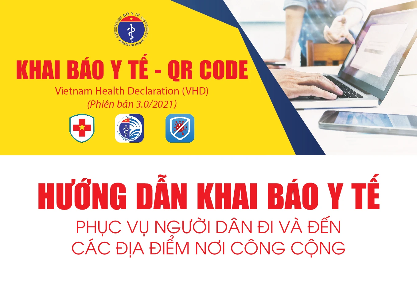 [Infographic] - Bộ Y tế hướng dẫn Khai báo y tế bằng QR CODE