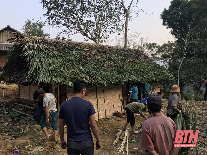 Quan Hóa: Hỏa hoạn thiêu rụi một nhà dân