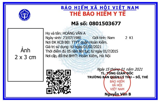 Cấp thẻ bảo hiểm y tế theo mẫu mới trên toàn quốc từ ngày 1/4