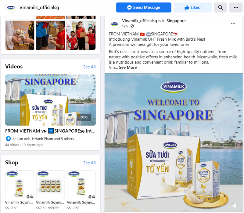 Vinamilk xuất khẩu sữa tươi chứa tổ yến đi Singapore, tiếp tục phát triển thị trường với phân khúc cao cấp