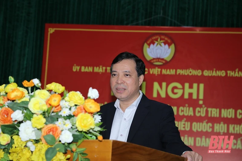 Lấy ý kiến nhận xét của cử tri nơi cư trú đối với ứng cử viên đại biểu Quốc hội khóa XV và đại biểu HĐND các cấp, nhiệm kỳ 2021- 2026