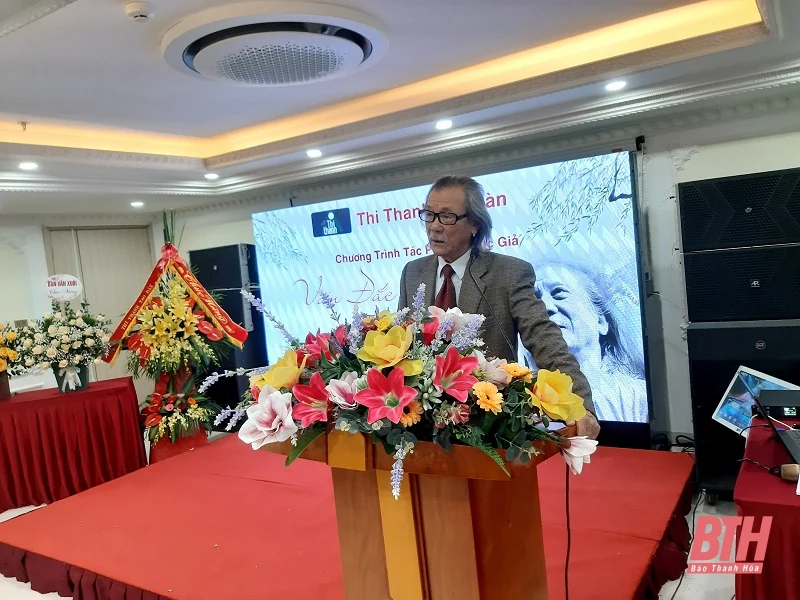 Thi Thanh tao đàn tổ chức Chương trình tác giả - tác phẩm: Văn Đắc - Tình thơ - Tình đời