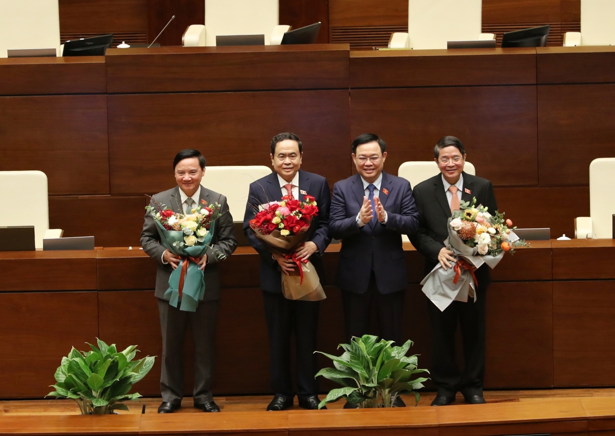 Ông Trần Thanh Mẫn, Nguyễn Khắc Định, Nguyễn Đức Hải trúng cử Phó Chủ tịch Quốc hội