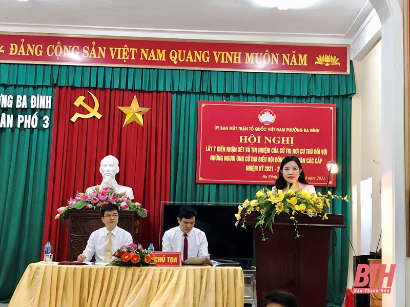 Lấy ý kiến cử tri nơi cư trú đối với ứng cử viên đại biểu HĐND các cấp, nhiệm kỳ 2021-2026