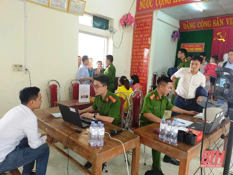 Công an huyện Hậu Lộc: Thu nhận hơn 43.000 hồ sơ cấp căn cước công dân