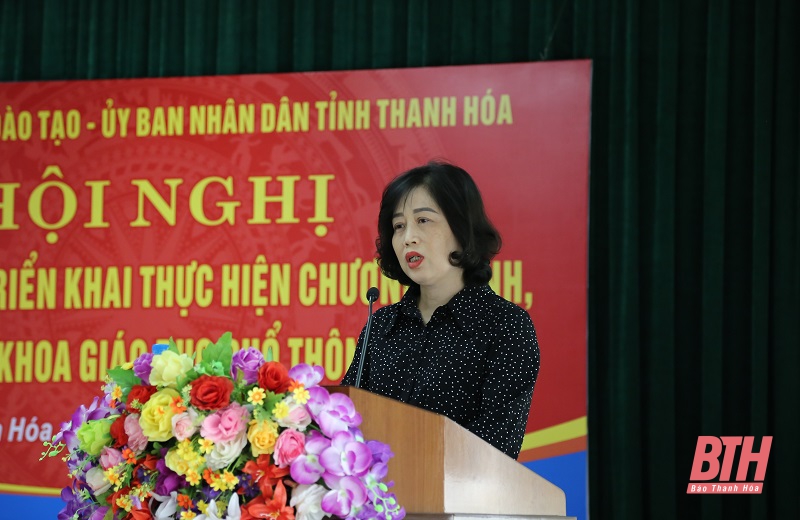 Thứ trưởng Bộ Giáo dục và Đào tạo Nguyễn Hữu Độ làm việc tại Thanh Hóa