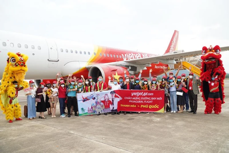 Đường bay Thanh Hóa - Phú Quốc sẽ được Vietjet tăng tần suất lên 7 chuyến khứ hồi/tuần