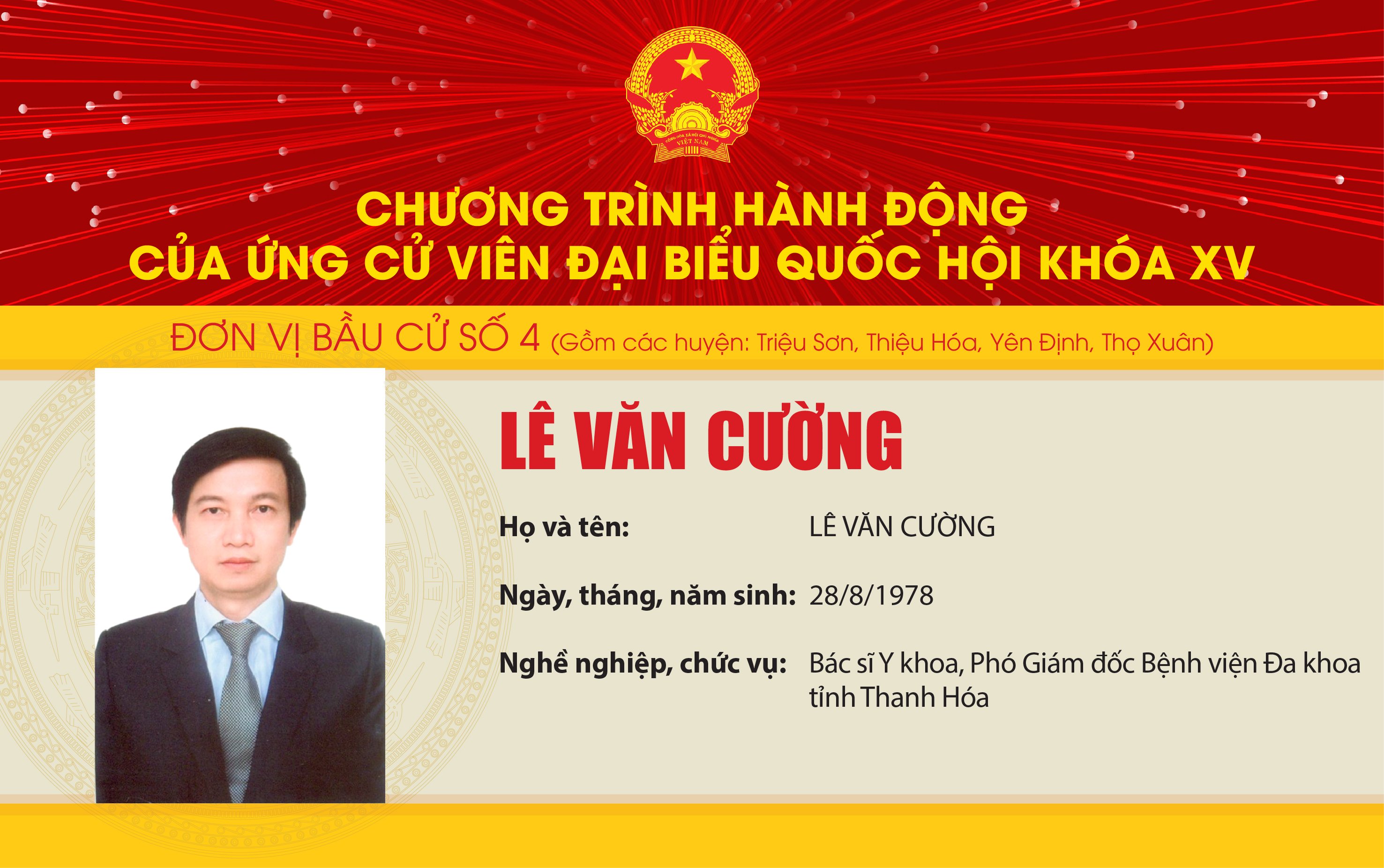 Chương trình hành động của các ứng cử viên Đại biểu Quốc hội khóa XV tại 5 đơn vị bầu cử của tỉnh Thanh Hóa