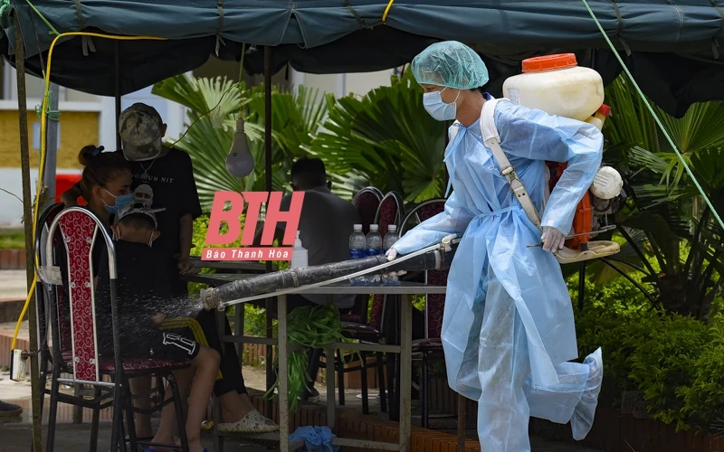 Bên trong khu cách ly tập trung các trường hợp F1 liên quan đến bệnh nhân COVID-19 tại Ngọc Lặc