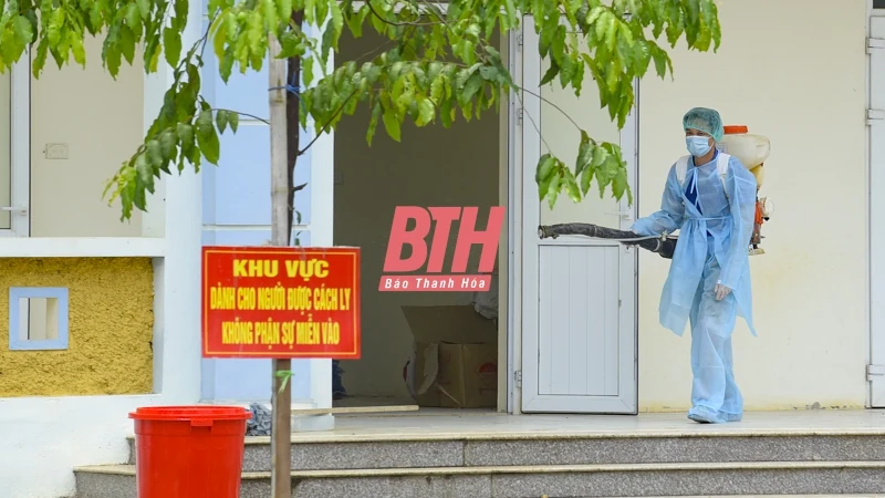 Bên trong khu cách ly tập trung các trường hợp F1 liên quan đến bệnh nhân COVID-19 tại Ngọc Lặc
