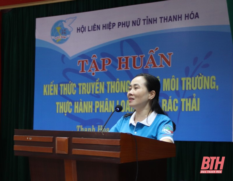 Tập huấn kiến thức bảo vệ môi trường, phân loại rác thải