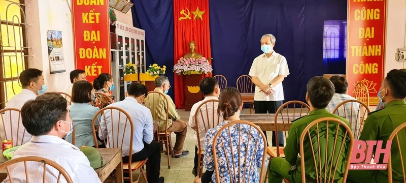 Ủy ban MTTQ tỉnh kiểm tra công tác phòng, chống dịch COVID-19 tại thị xã Nghi Sơn và thị xã Bỉm Sơn