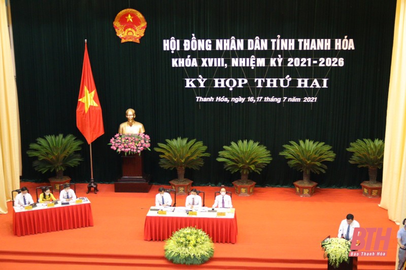 Kỳ họp thứ hai, HĐND tỉnh Thanh Hóa khóa XVIII: Các đại biểu thảo luận tại hội trường nhiều nội dung quan trọng