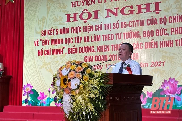 Huyện Triệu Sơn sơ kết 5 năm thực hiện Chỉ thị 05-CT/TW