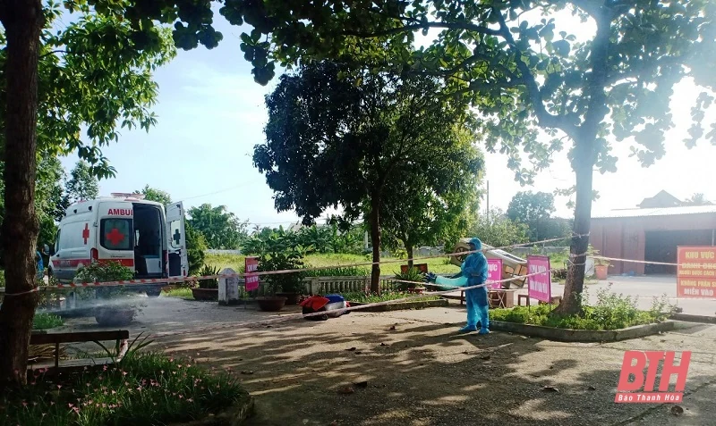Chiều 5-8, ghi nhận thêm 4 ca mắc COVID-19 tại các khu cách ly tập trung của huyện Nông Cống và thị xã Nghi Sơn
