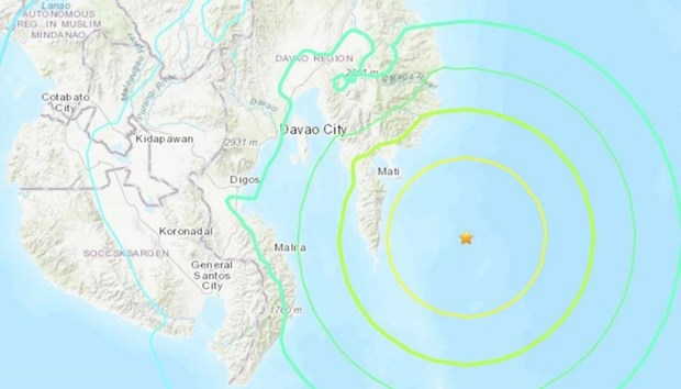 Cảnh báo sóng thần sau động đất có độ lớn 7,2 ở Philippines