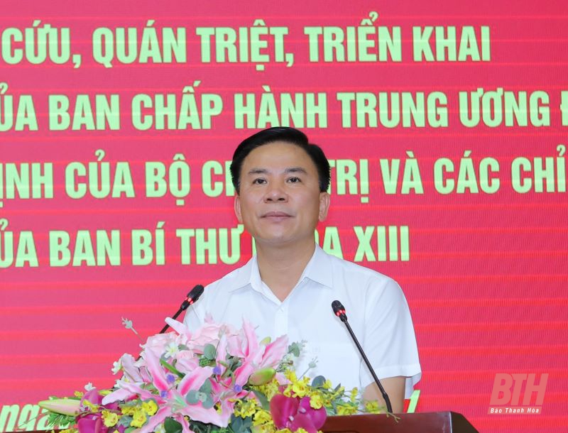 Hội nghị trực tuyến toàn tỉnh học tập, quán triệt triển khai thực hiện các quy định của BCH Trung ương, các nghị quyết, quyết định của Bộ Chính trị và các chỉ thị, kết luận của Ban Bí thư khóa XIII